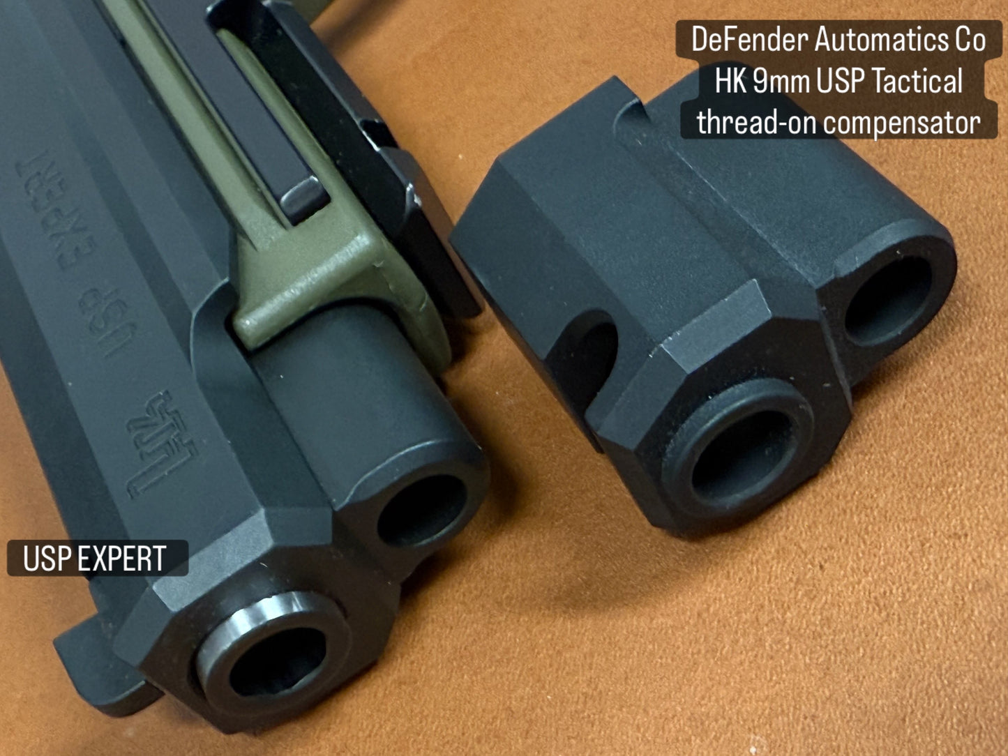 9mm USP Tactical thread-on compensator
