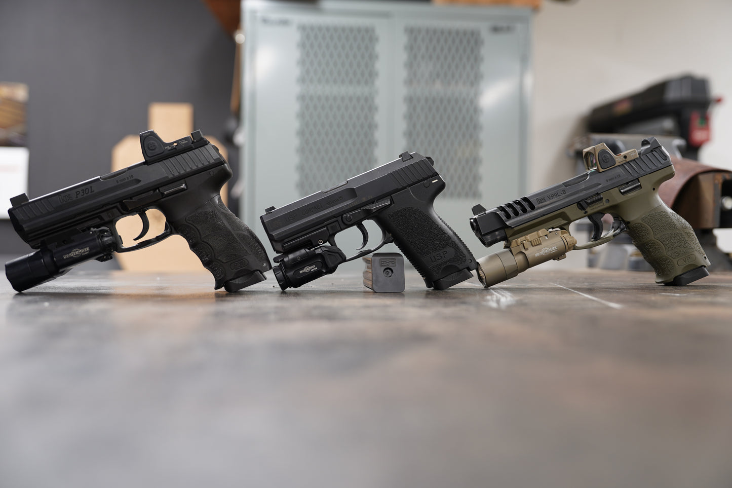 Steel baseplates for Heckler and Koch 9mm and .40 Cal steel magazine bodies