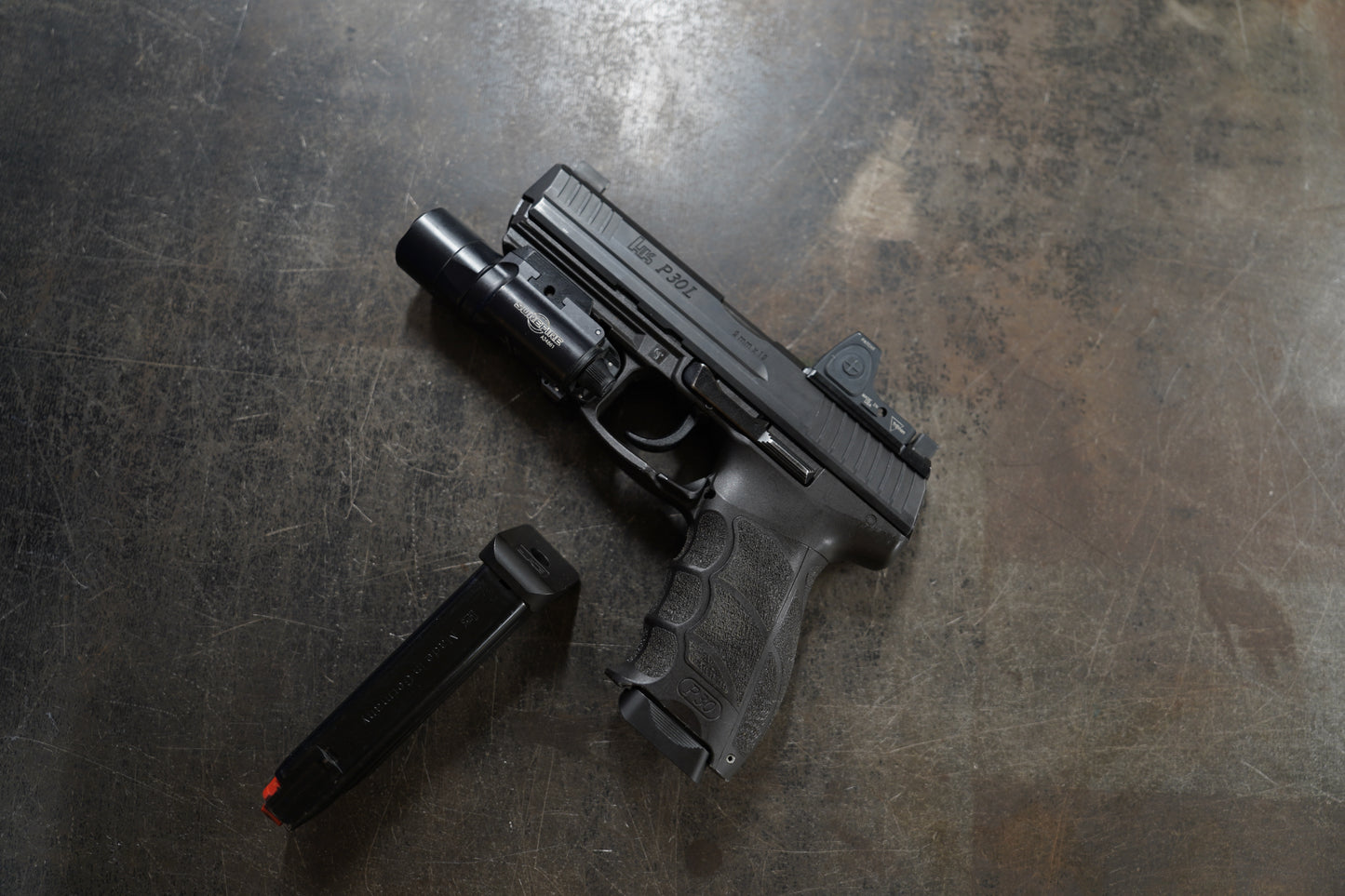 Steel baseplates for Heckler and Koch 9mm and .40 Cal steel magazine bodies