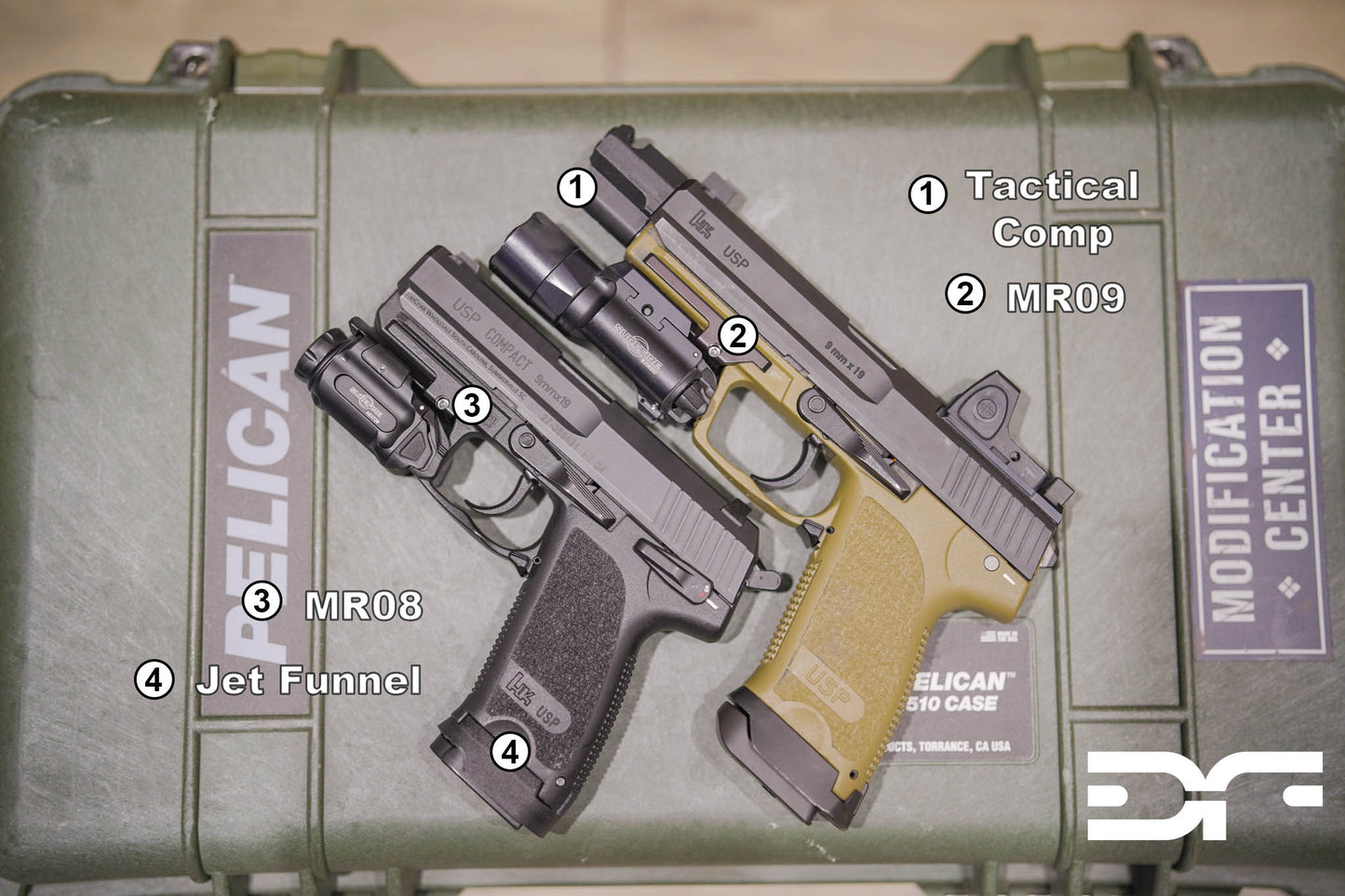 9mm USP Tactical thread-on compensator